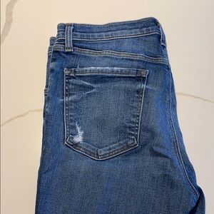 Destroyed ankle jeans medium wash